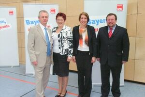 Alfred Schuster, Brigitte Scharf, Annette Karl und Werner Windisch (von links)