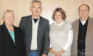 Hannelore Bienlein-Holl, Uli Roth, Sybille Bayer und Rainer Fischer