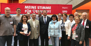 Die Delegation des Unterbezirks Weiden auf dem Landesparteitag