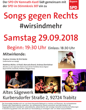 Songs gegen Rechts #wirsindmehr in Trabitz