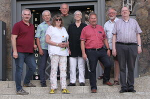 Die SPD-Kreistagsfraktion mit BGM Herbert Bauer (2. von rechts) und SPD-Fraktionssprecher Rainer Fischer (rechts)